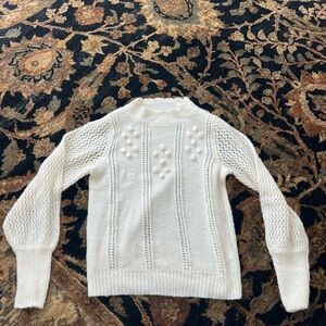 Blu Pepper Cream Knit Sweater